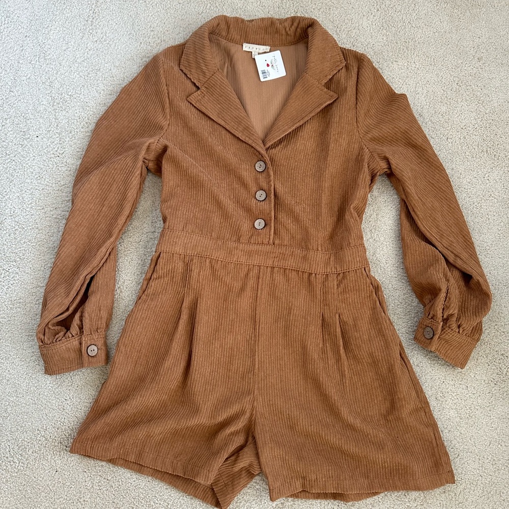 Corduroy romper- New with Tags size L